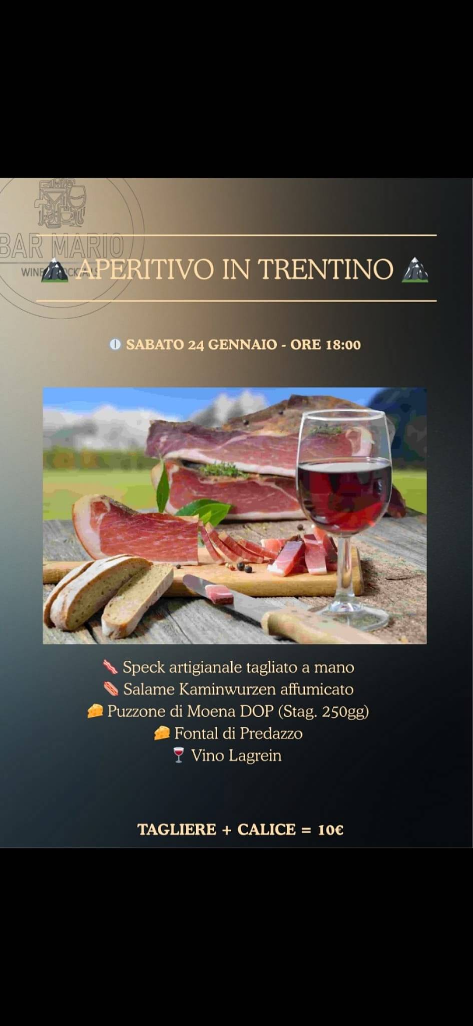 Bar Mario меню
