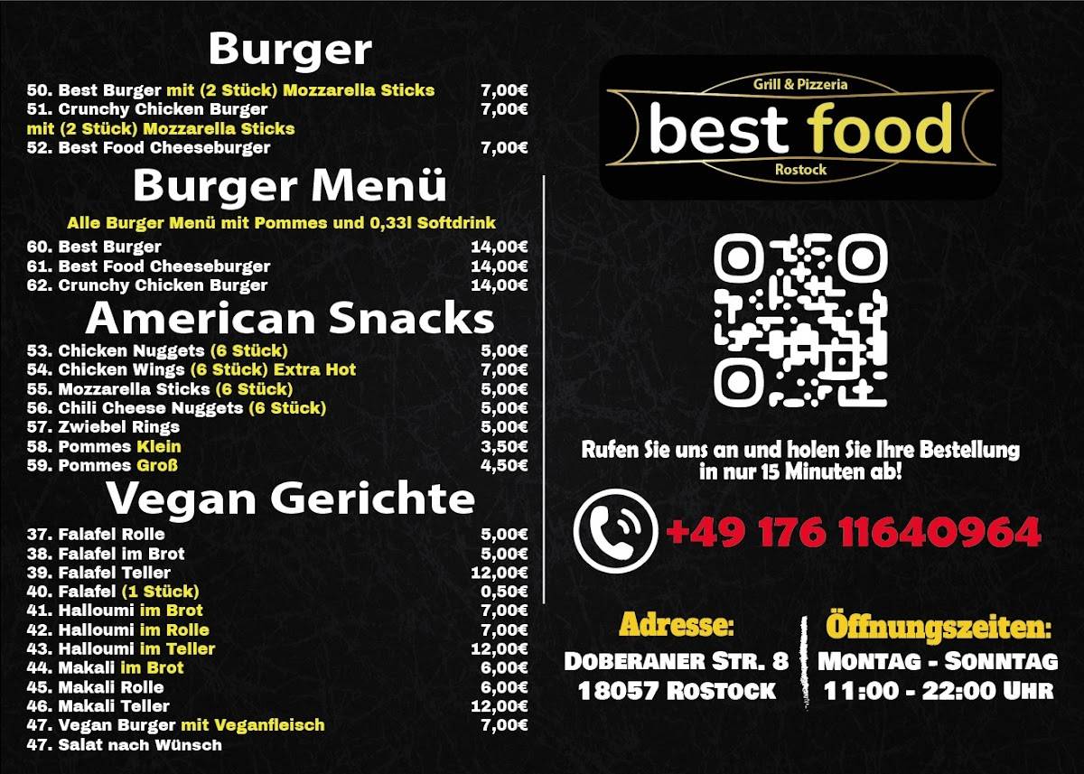 Best Food. (Restaurant) меню