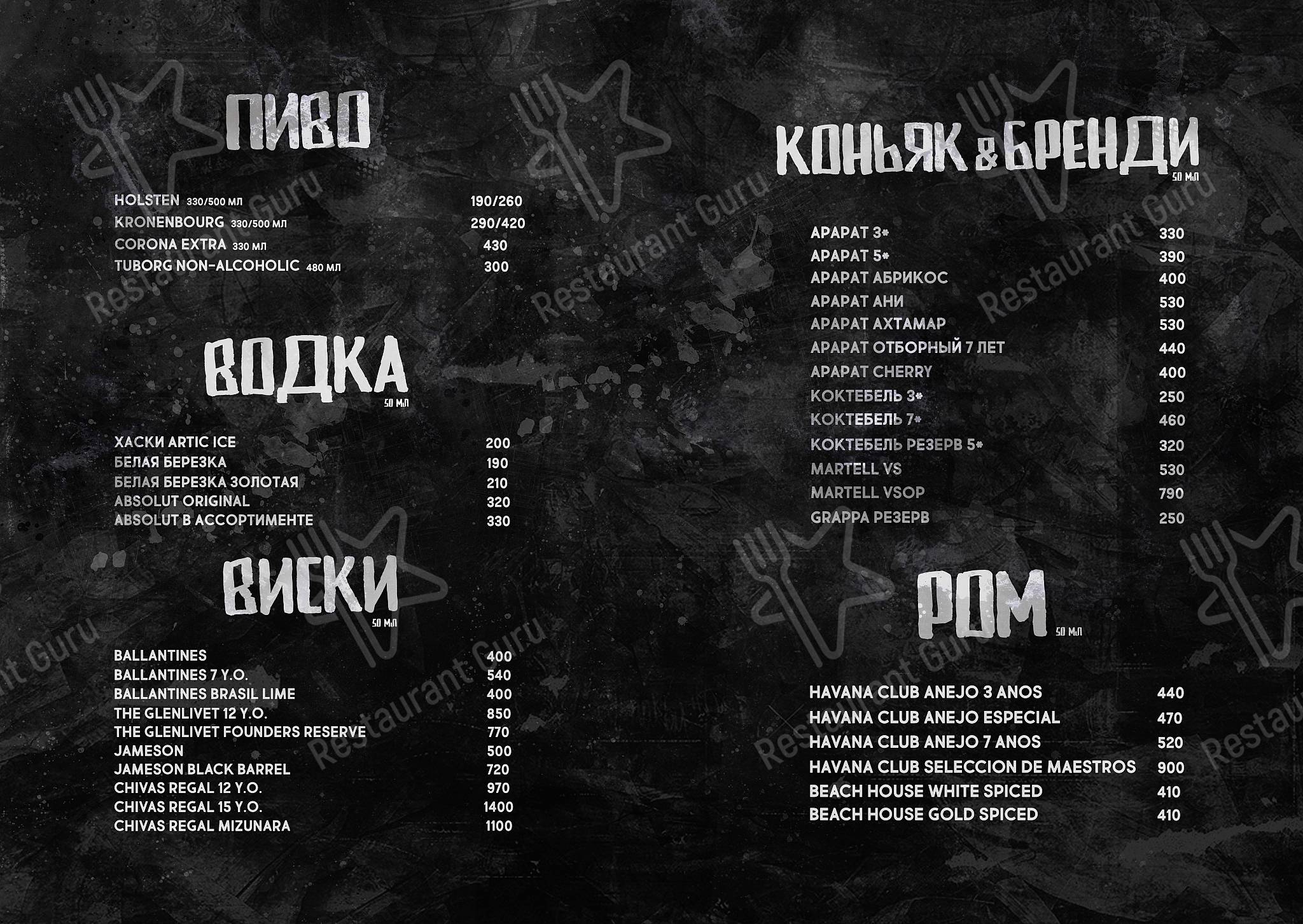 Взгляните на меню БНБ Ялта