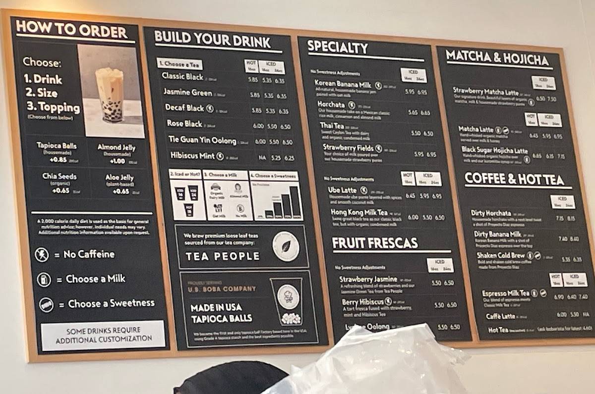 Boba Guys меню
