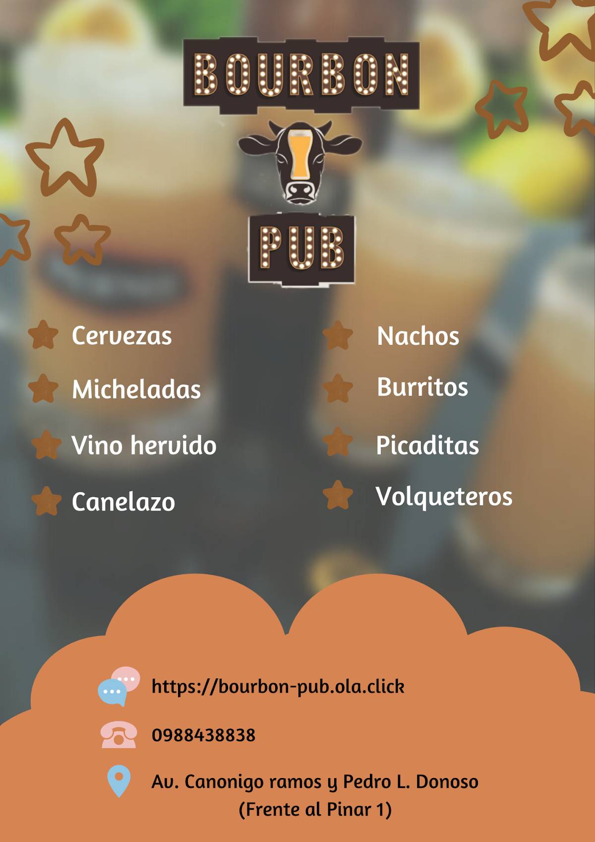 Bourbón Pub меню