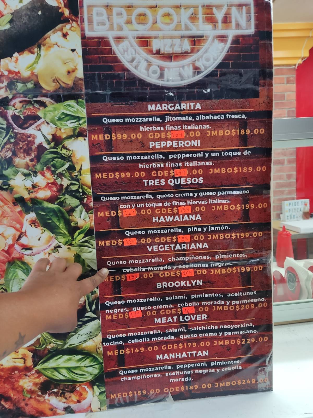 Brooklyn pizza меню
