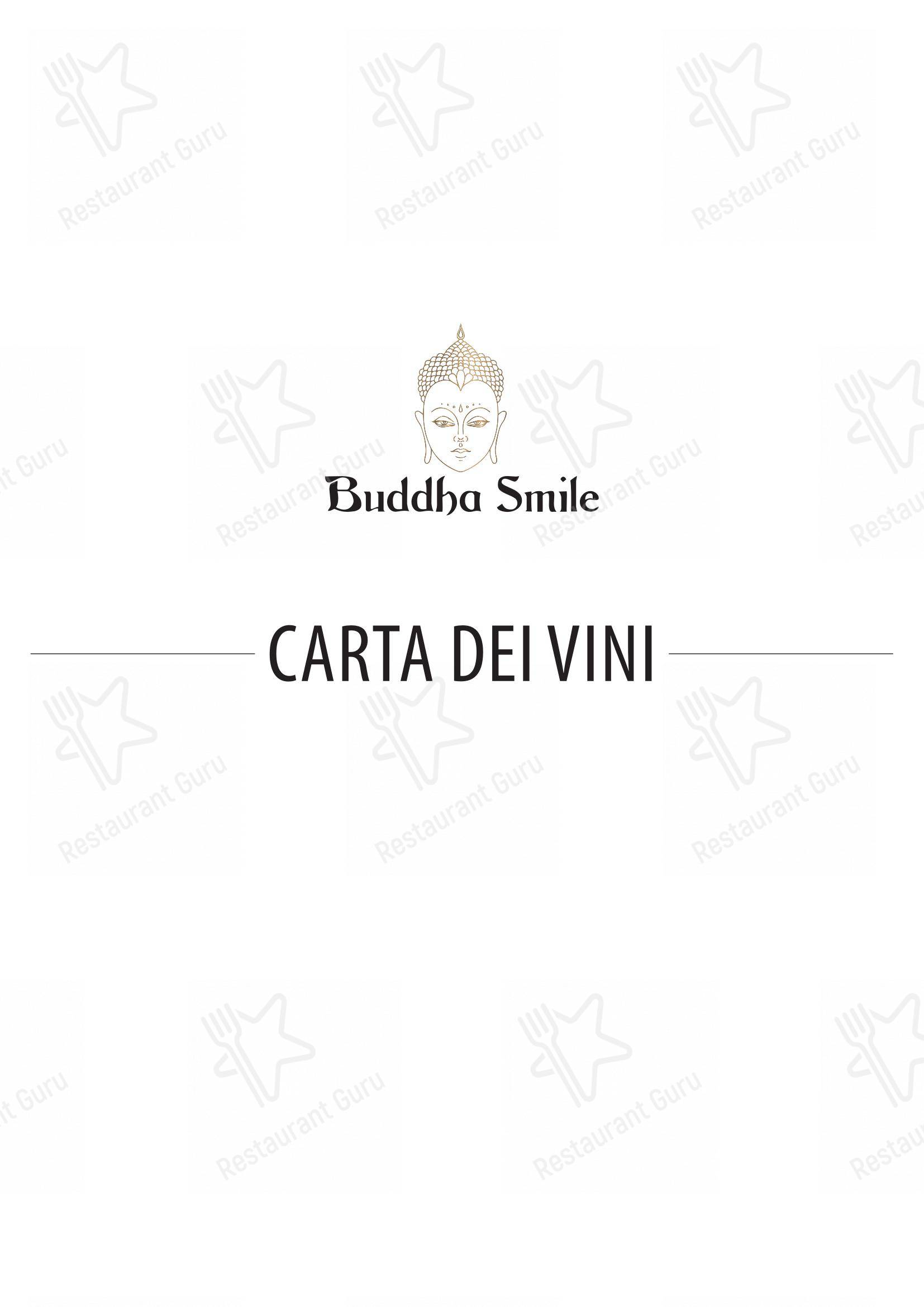Меню напитков паба и бара Buddha Smile Roma
