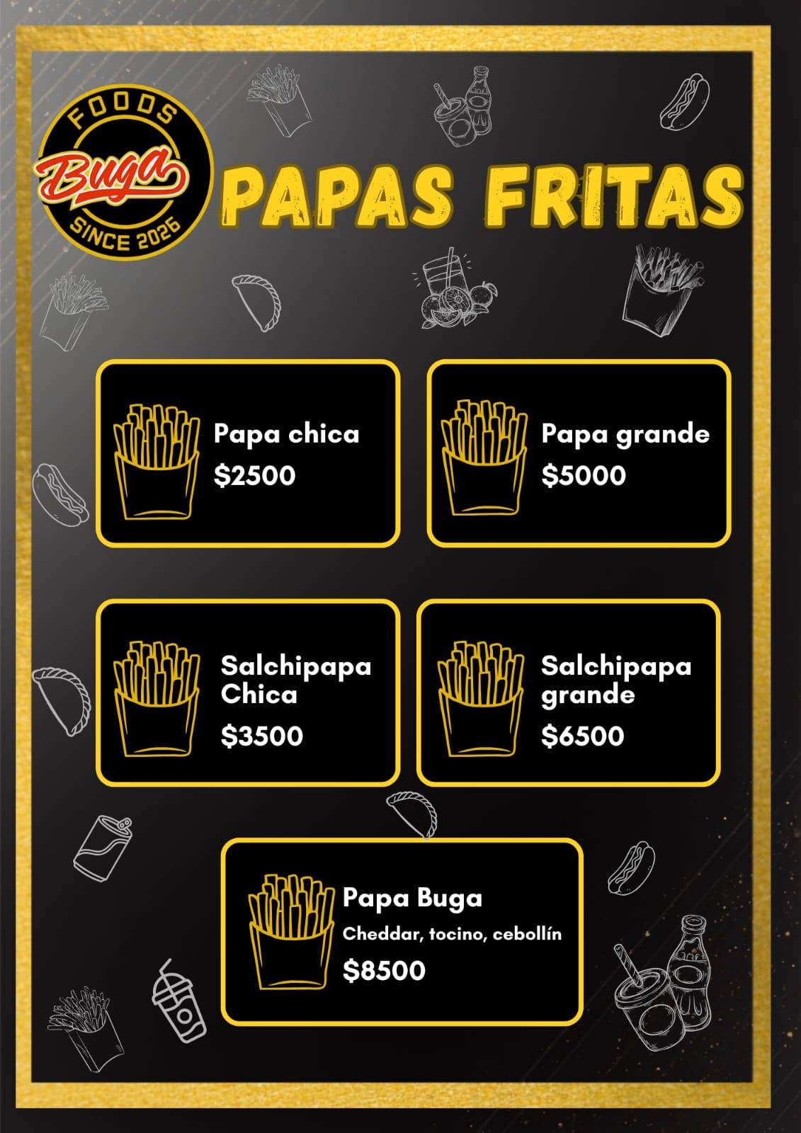 Buga Foods меню
