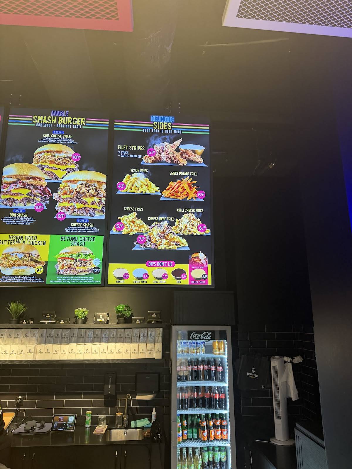Burger Vision меню