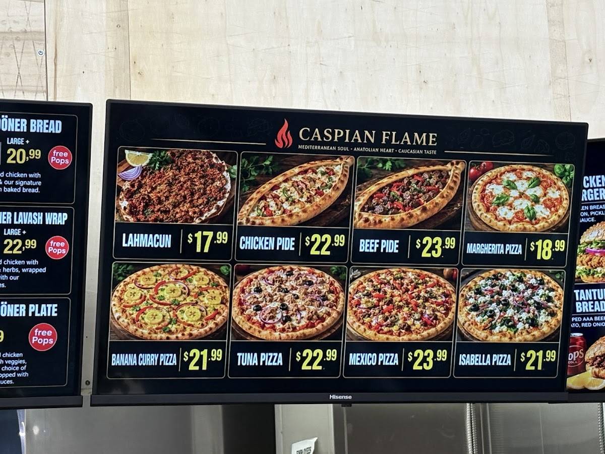CASPIAN FLAME меню