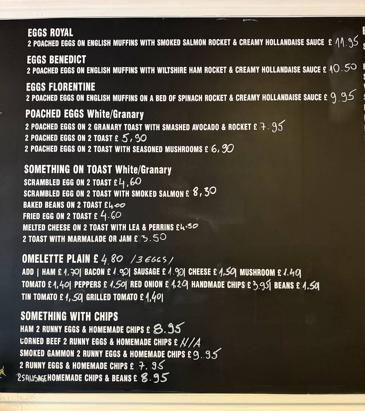 Hobbs Cafe меню