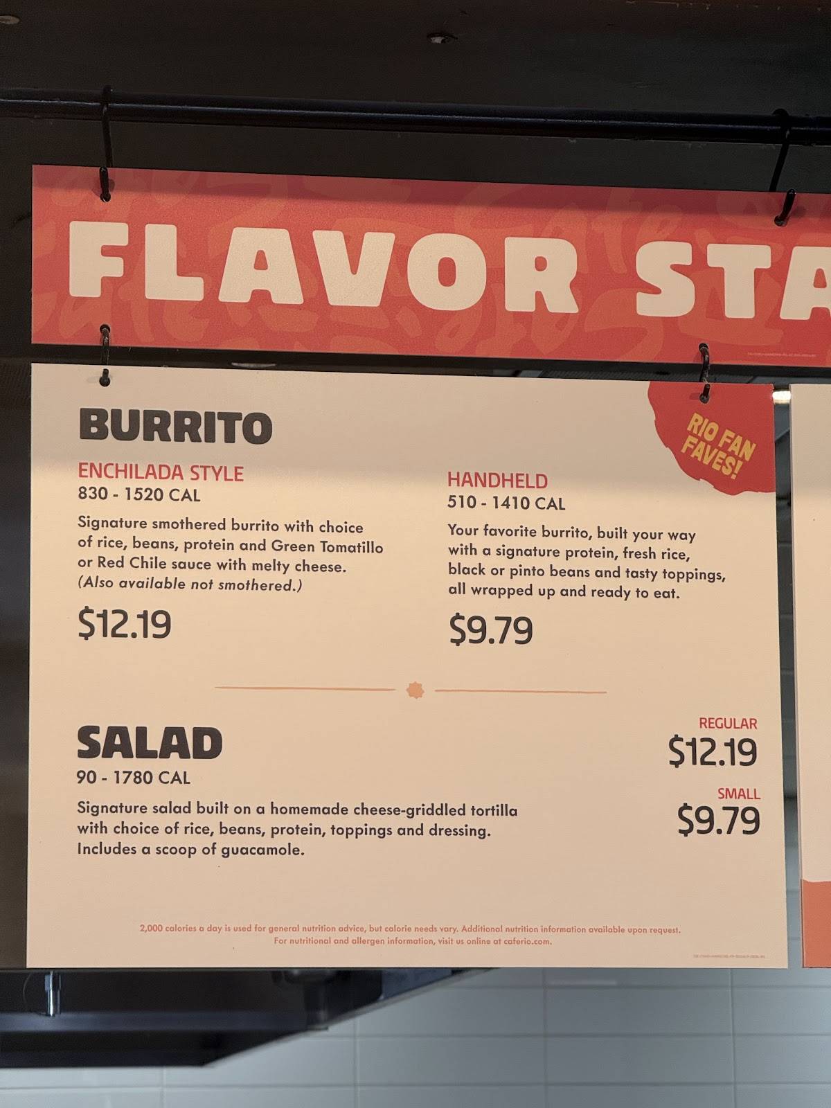 Cafe Rio Fresh Modern Mexican меню