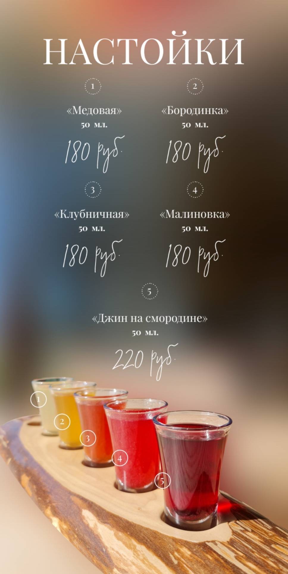 Три Кита меню