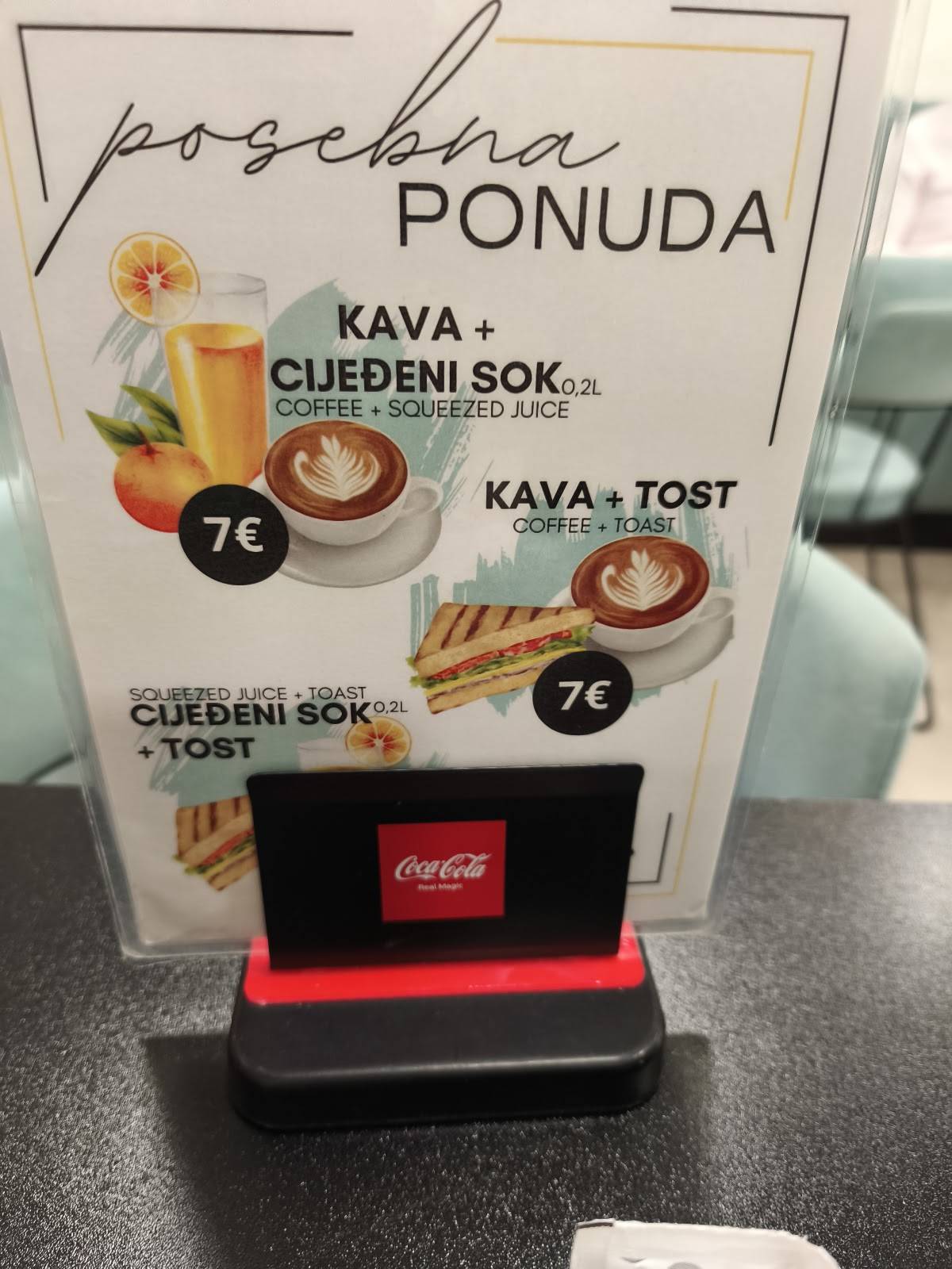Caffe Bar Chocolato меню