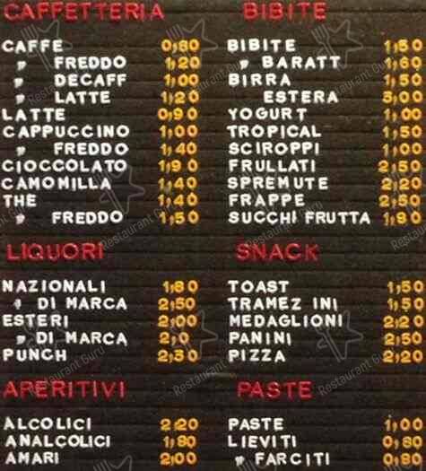 Caffe' Coppola Srl меню