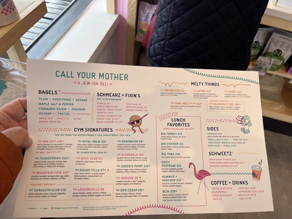 Call Your Mother Deli - Reston меню