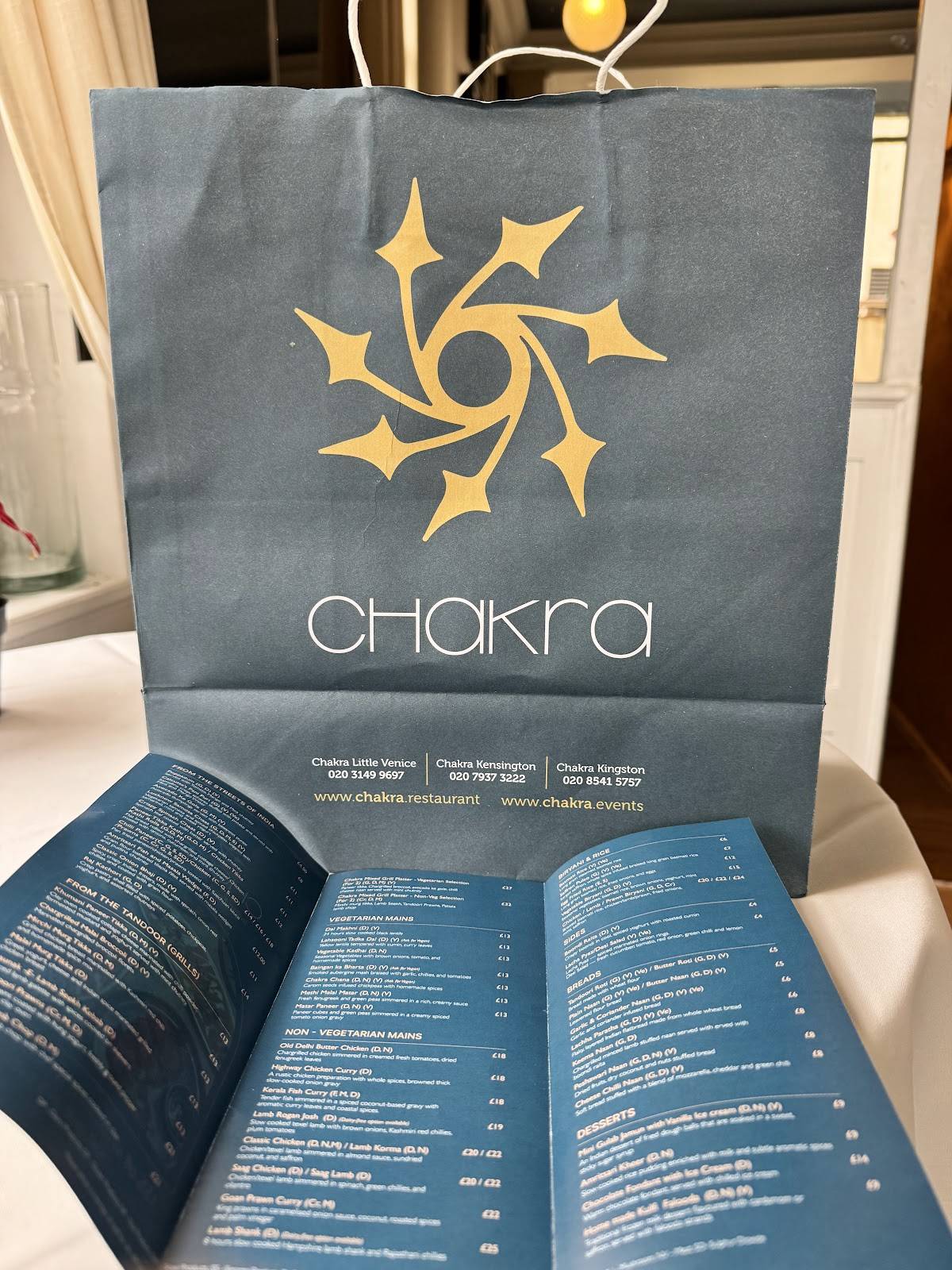 Chakra меню