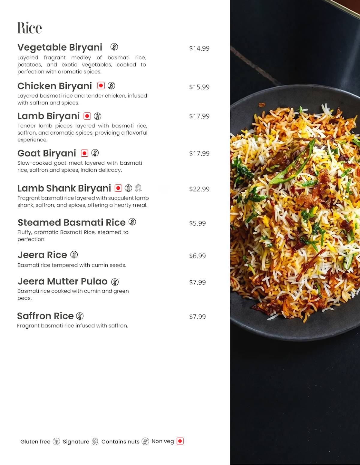 Charcoal - Indian Kitchen + Bar меню
