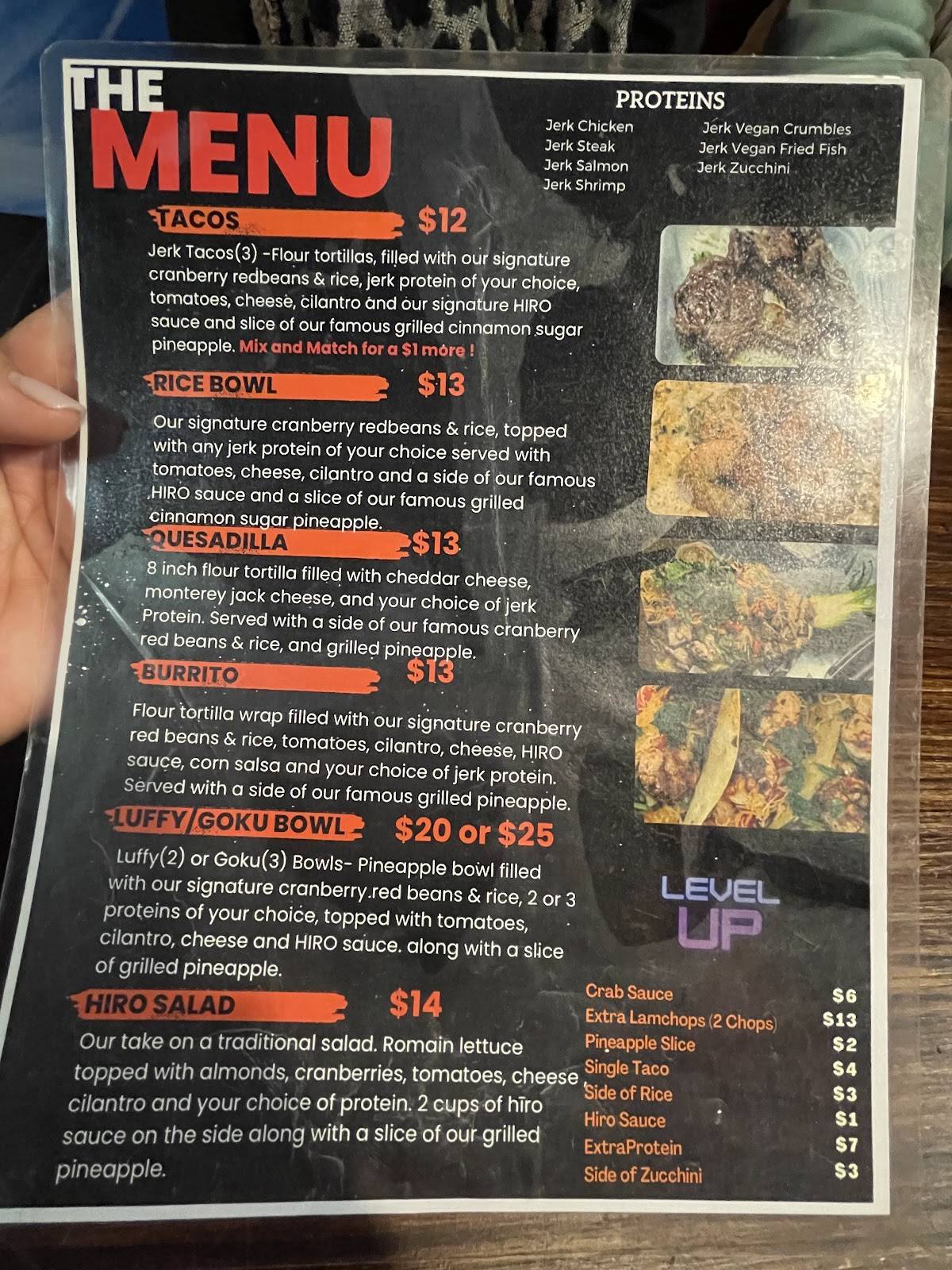 Chef hiro меню