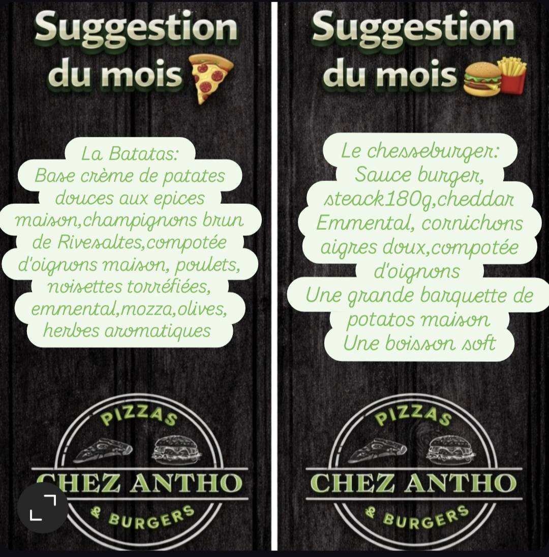 Chez Antho меню