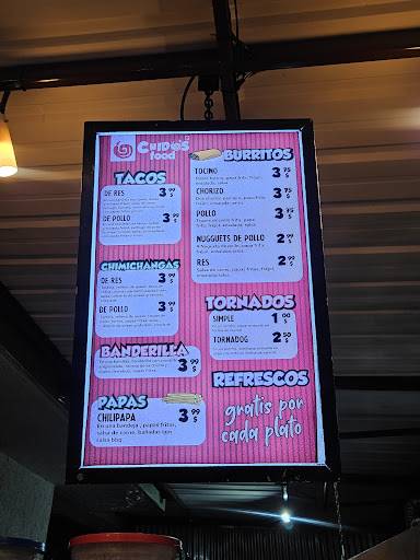 Chidos comida rapida меню