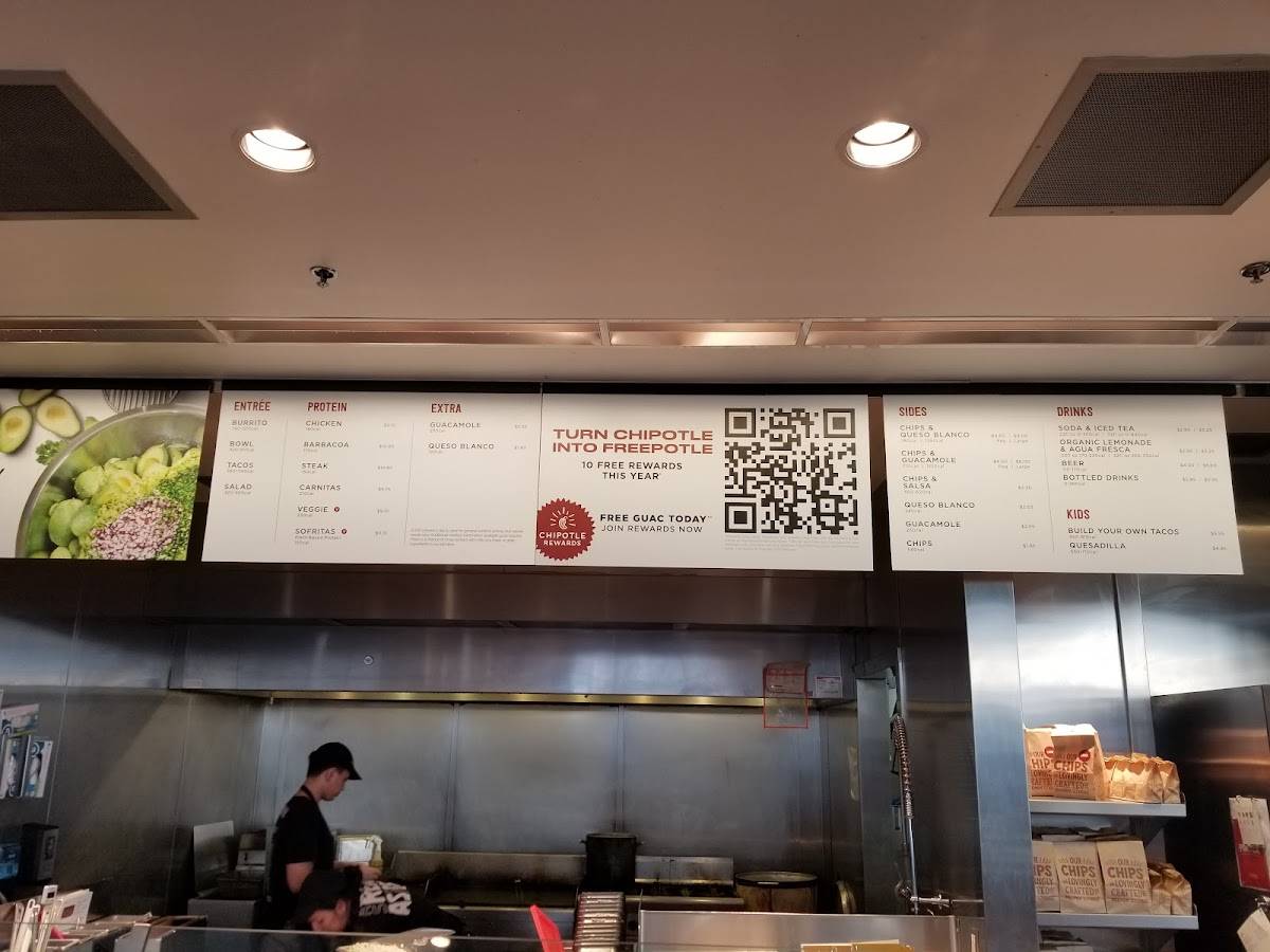 Chipotle Mexican Grill меню