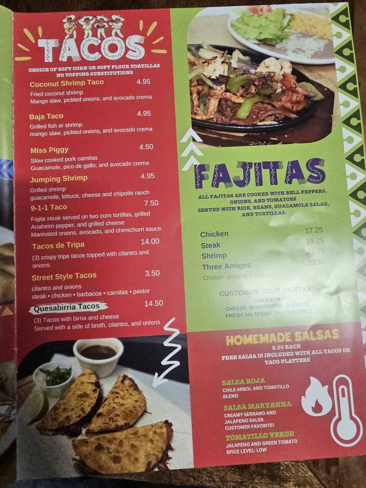CoCo's Mexican Grill меню