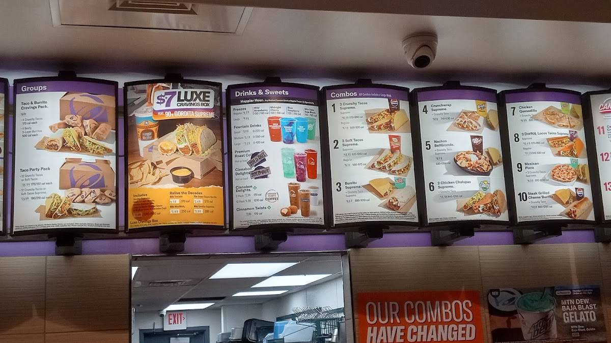 Taco Bell меню