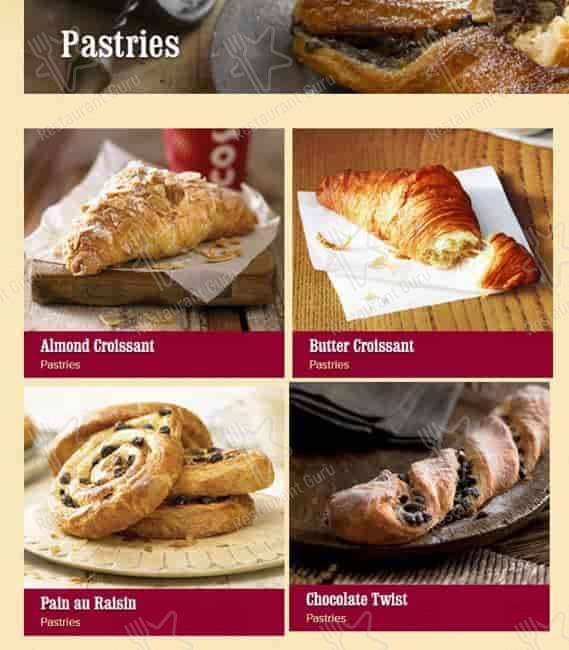 Costa Coffee меню