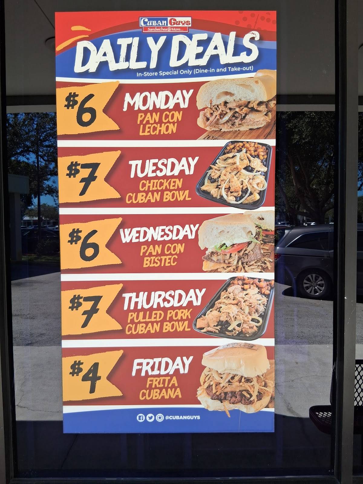 Cuban Guys Restaurants - Kendall меню