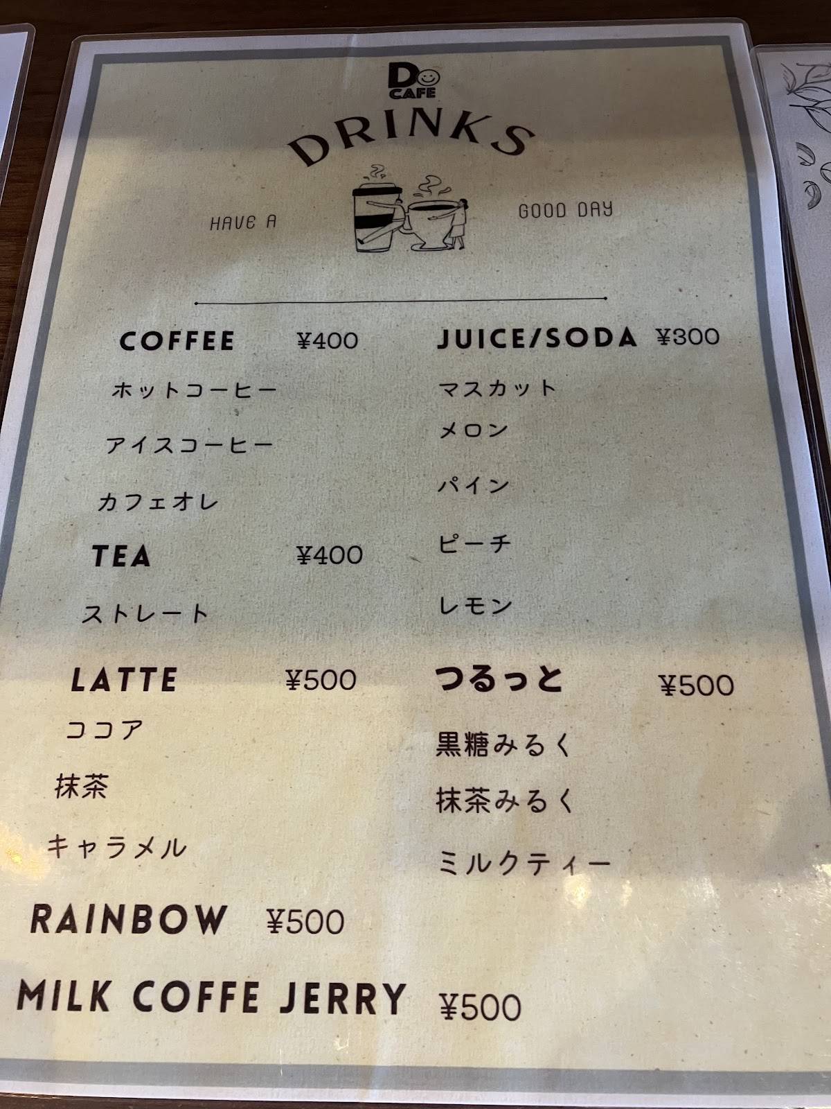 DOCAFE меню