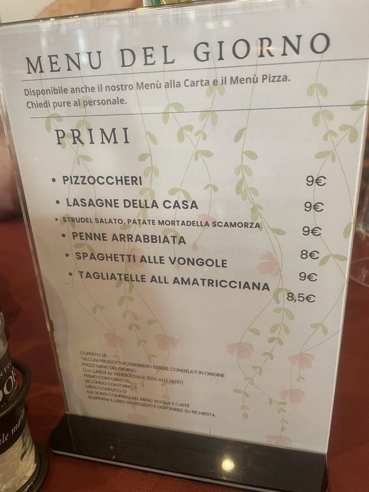 DaRomedio Pizzeria Ristorante меню
