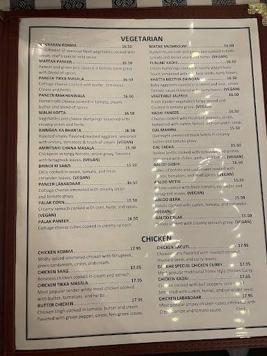 Darbar - Indian Restaurant (Halal Food) меню