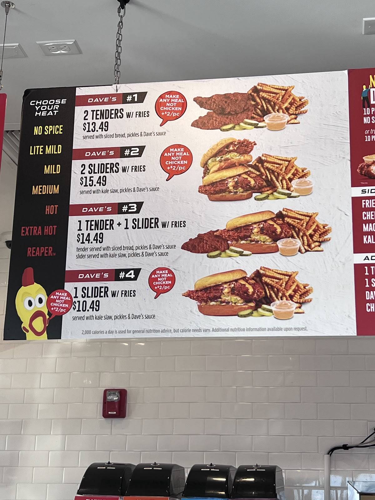 Dave's Hot Chicken меню