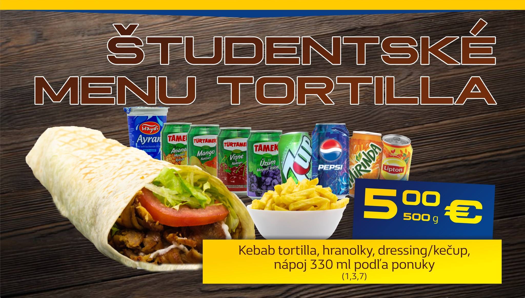 Deaf Kebab Rožňava меню