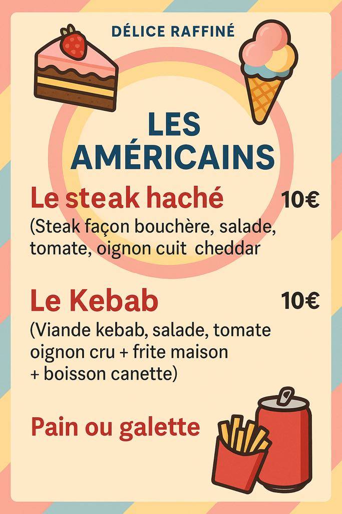 Délices Raffines меню
