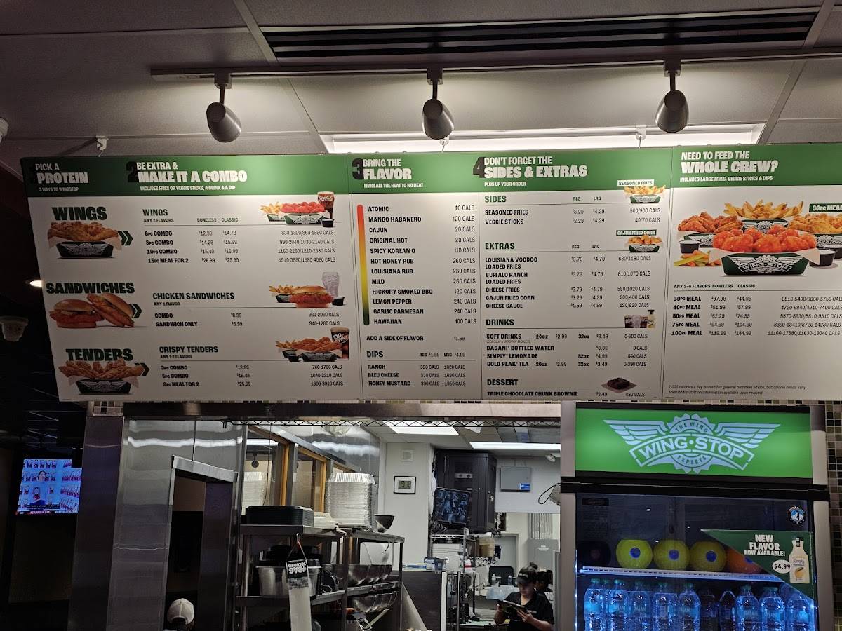 Wingstop меню