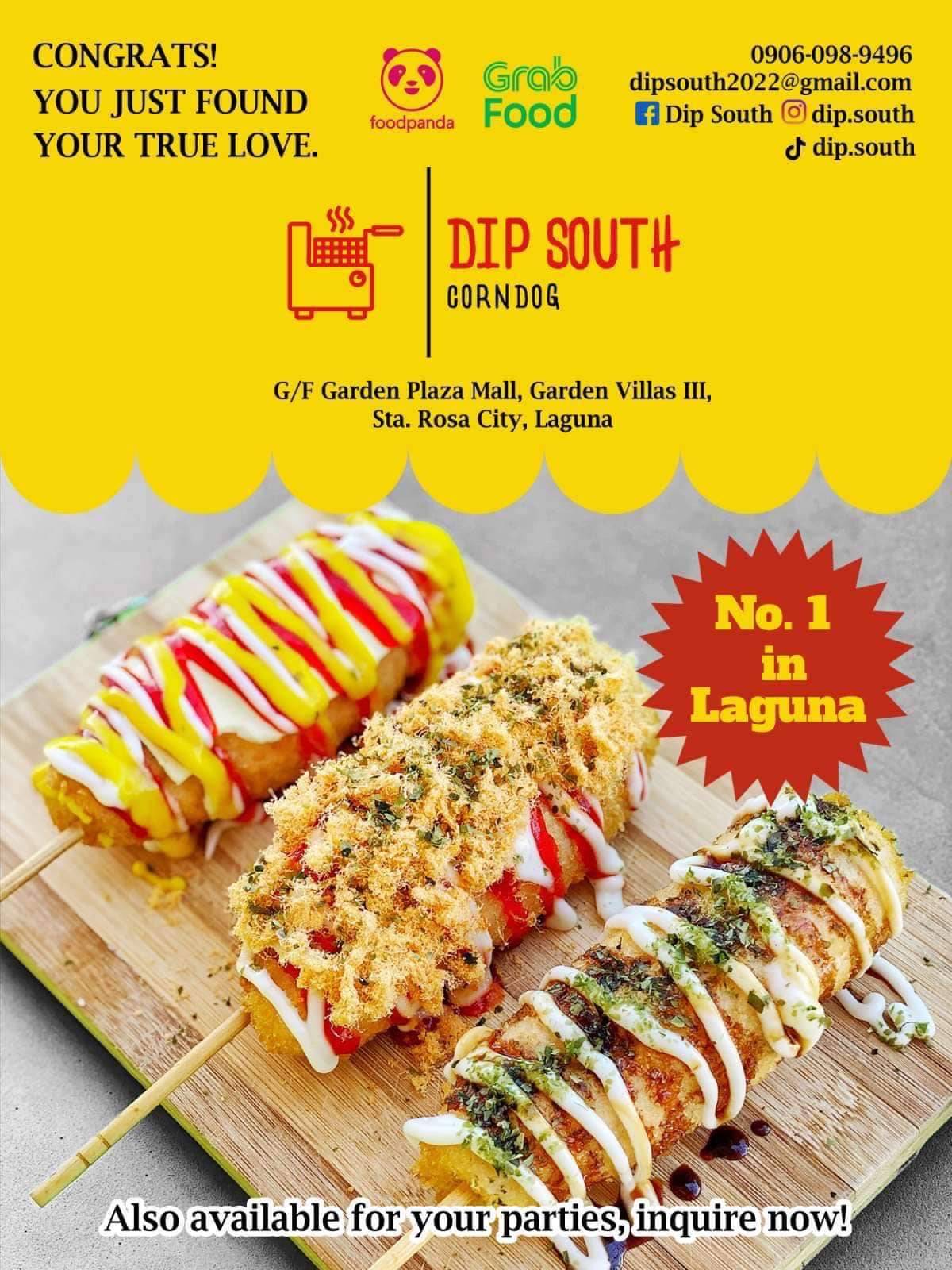 Dip South меню