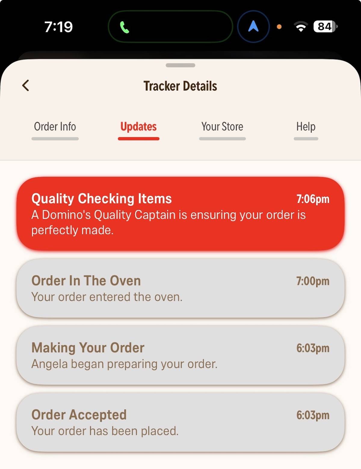 Domino's Pizza меню