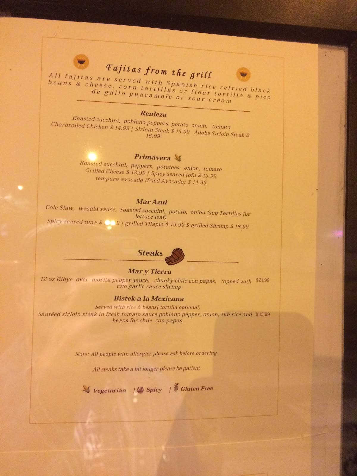 Dos Ricco's Mexican Kitchen меню