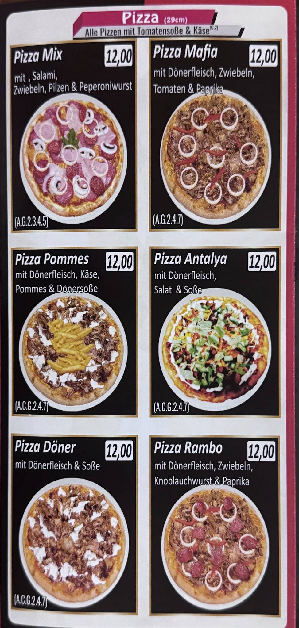 Efe Döner Riedstadt меню