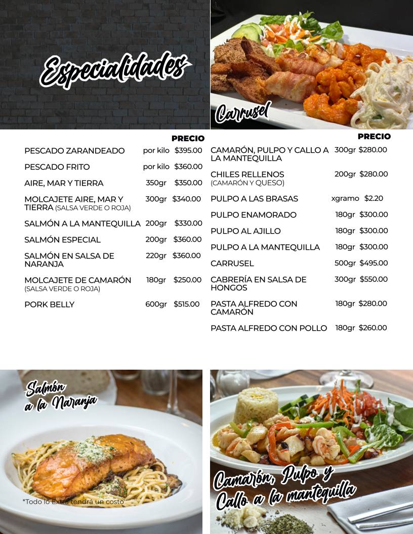 El Güero Rocha Restaurante меню