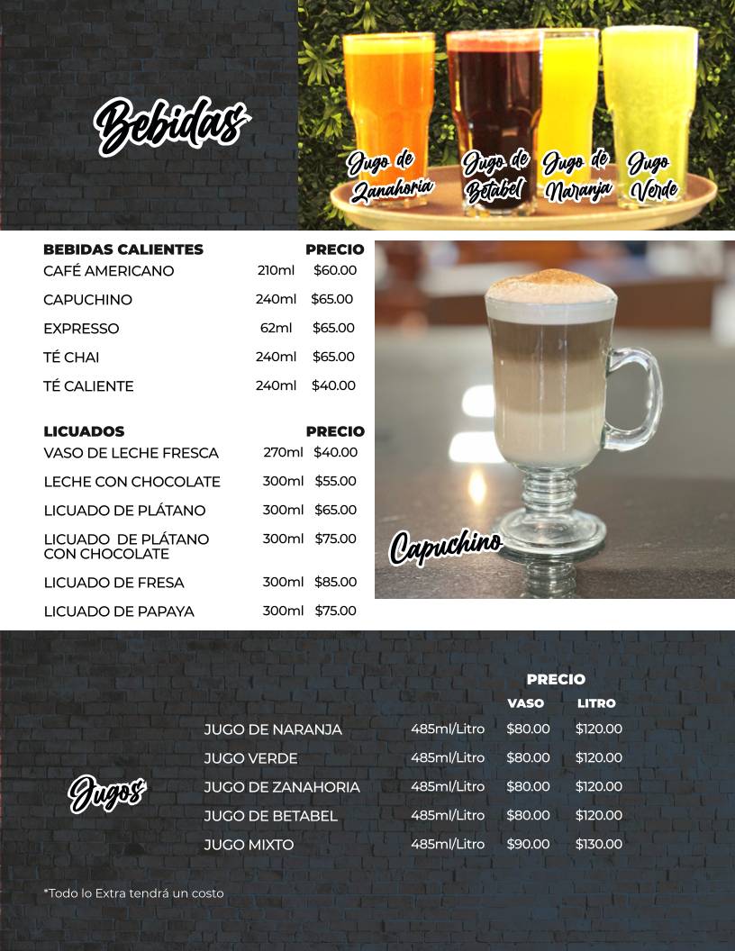 El Güero Rocha Restaurante меню