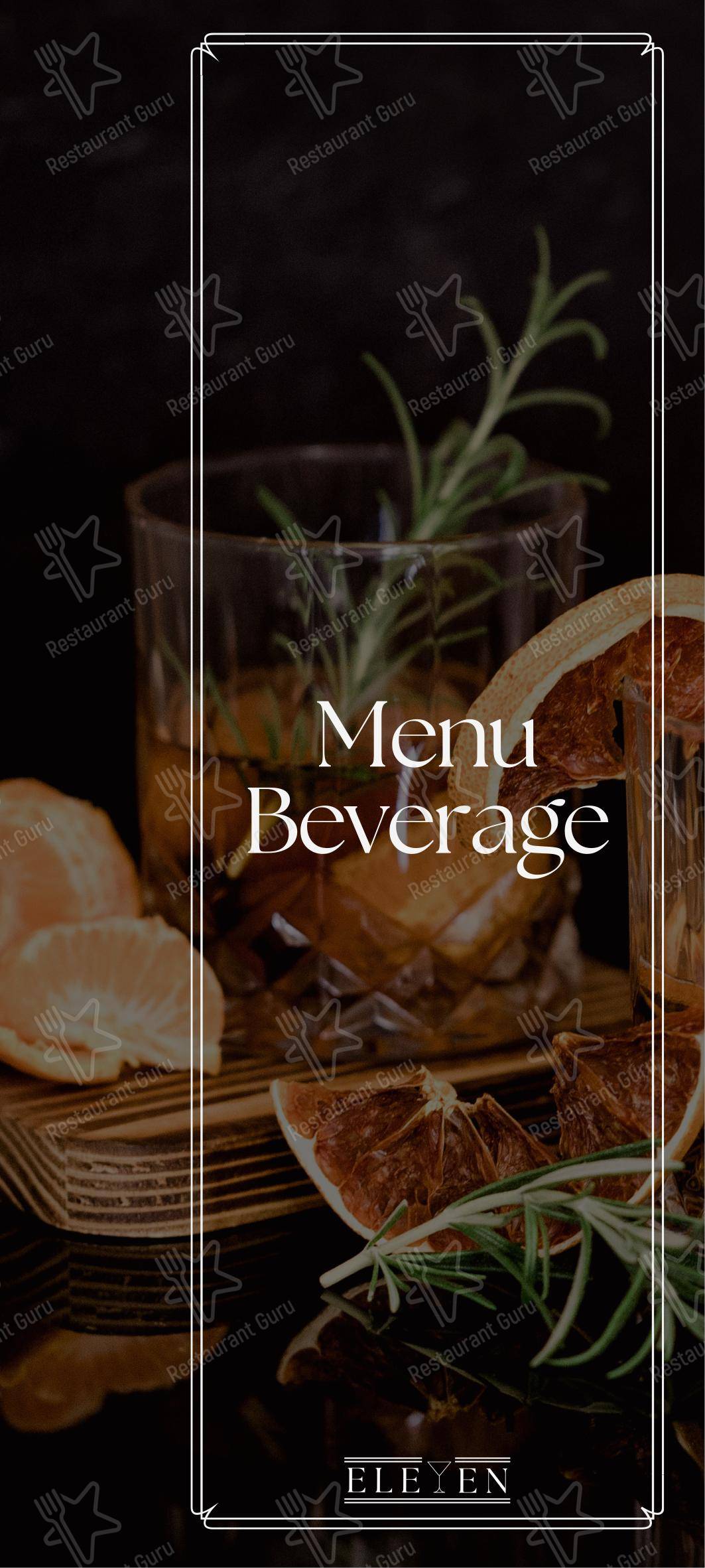 Eleven Bar Ristorante в Ламоне - Меню