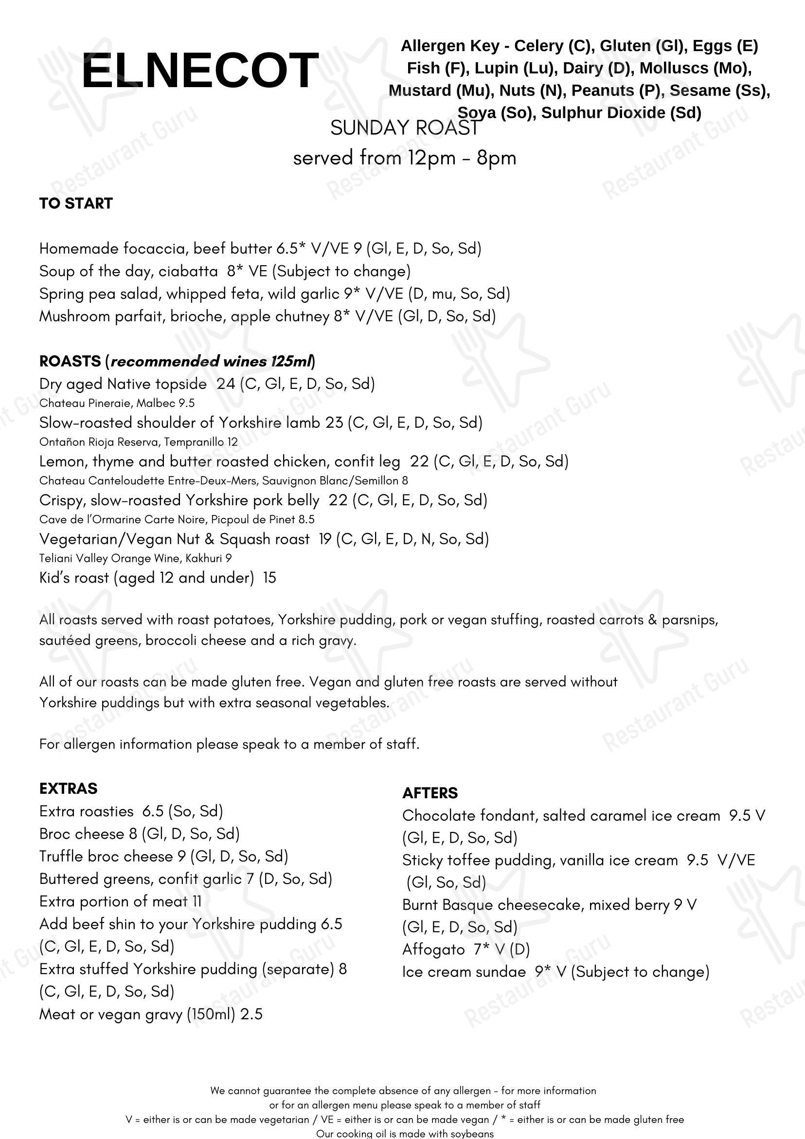 Меню паба и бара Elnecot - Boronia Catering Menu Pack