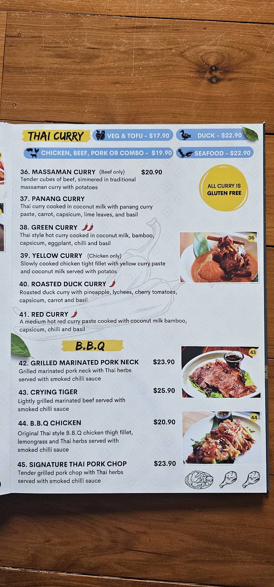 KinKinKin Thai Restaurant меню