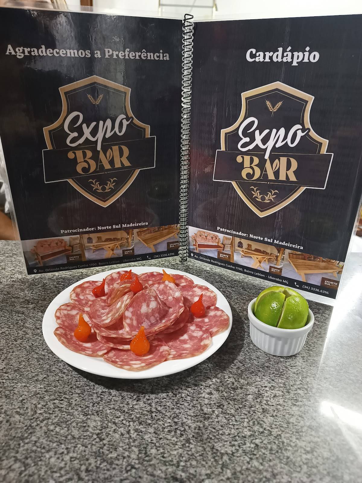 Expobar меню