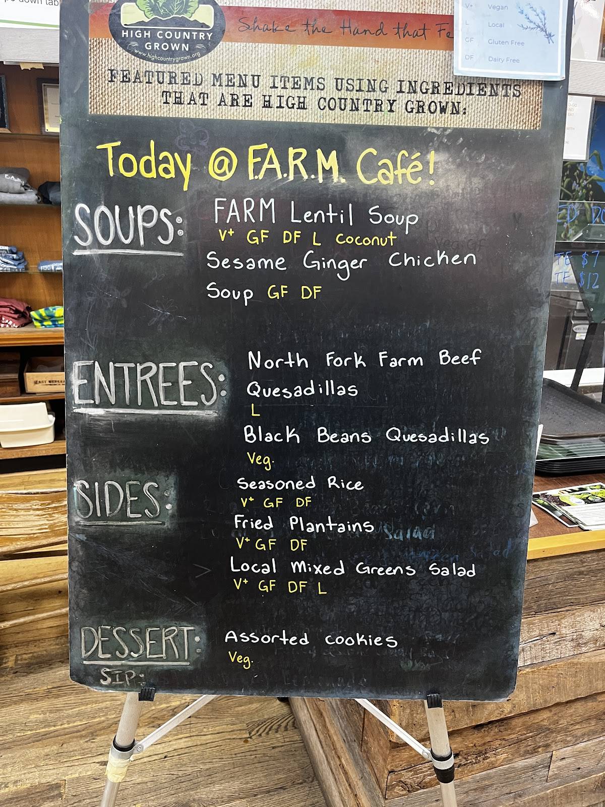 F.A.R.M. (Feed All Regardless of Means) Cafe меню