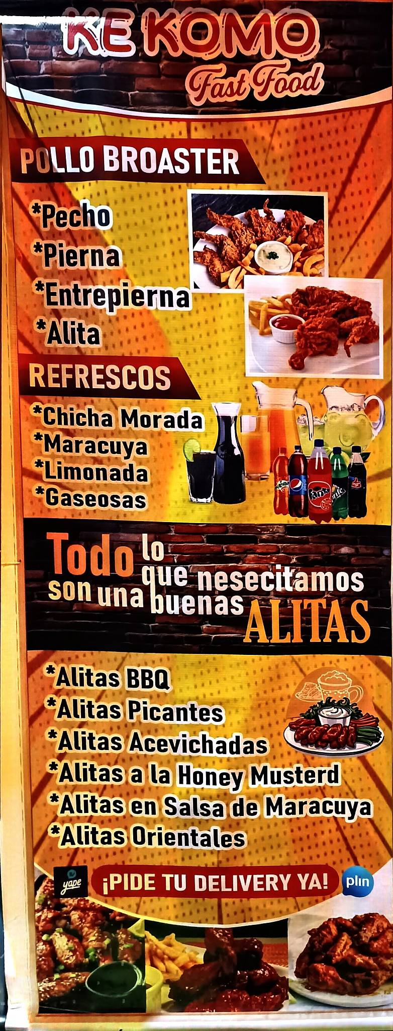 FOOD TRUCK KEKOMO меню