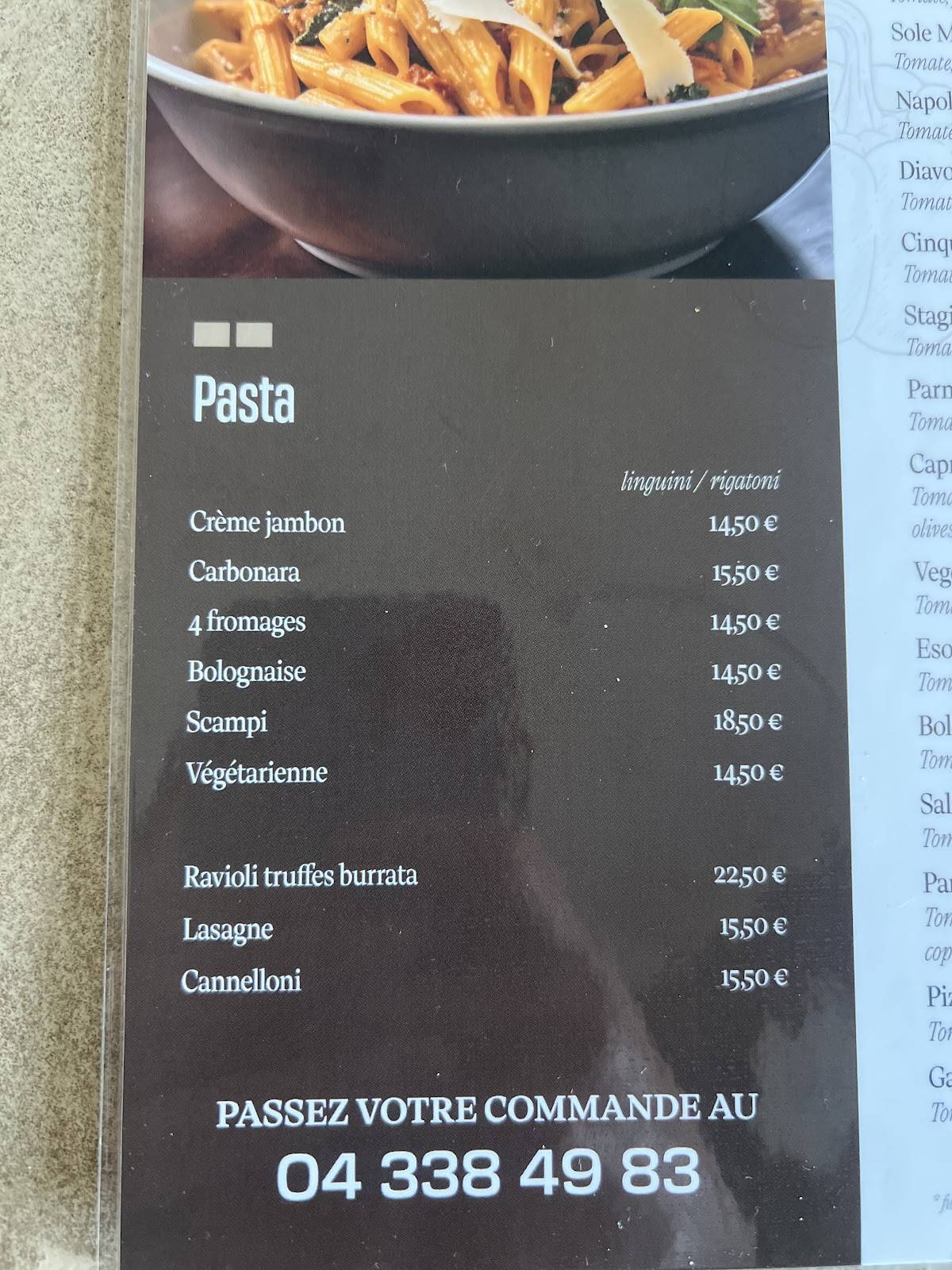 FORESTA меню