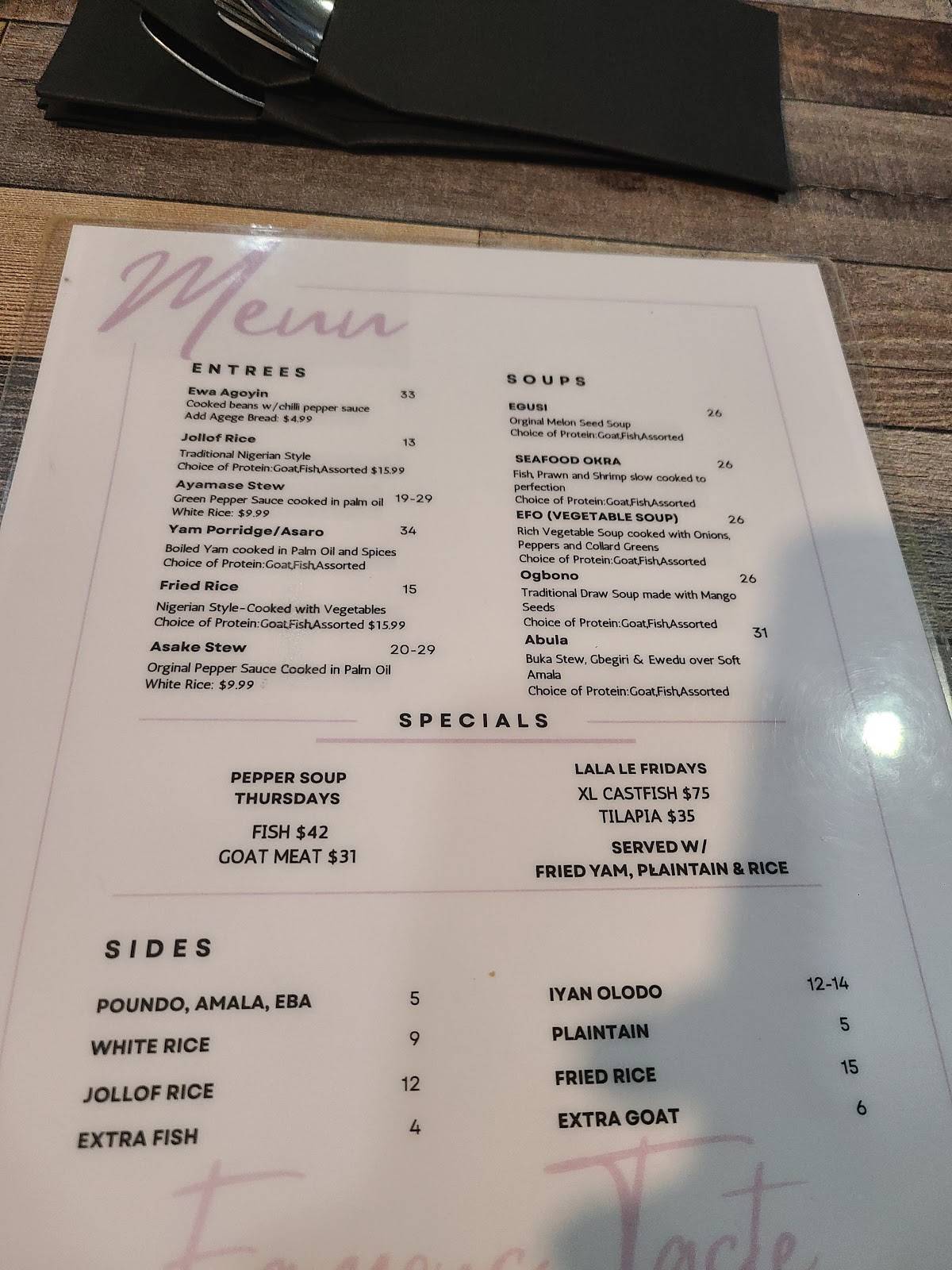 Famous Princess Kitchen меню