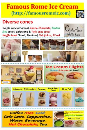 Famous ROME Ice cream меню