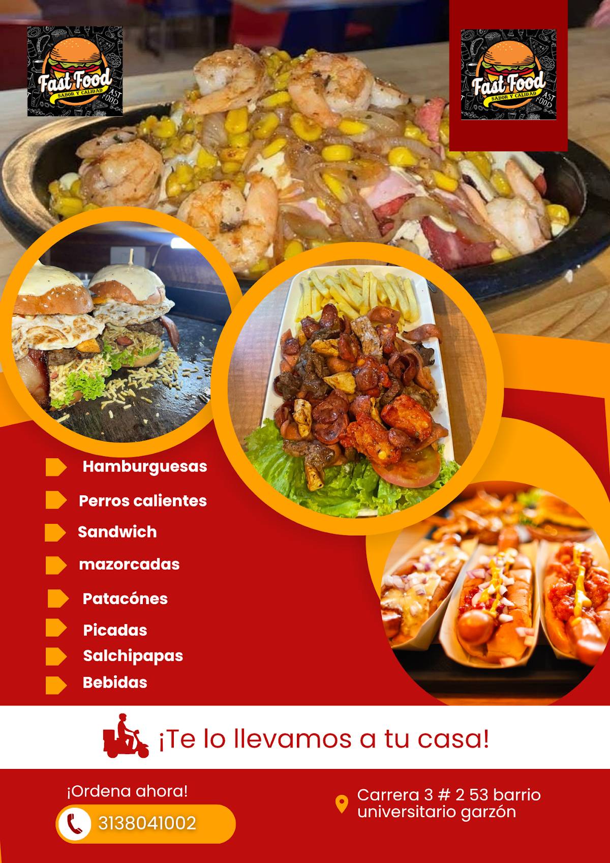 Fast Food Garzón меню