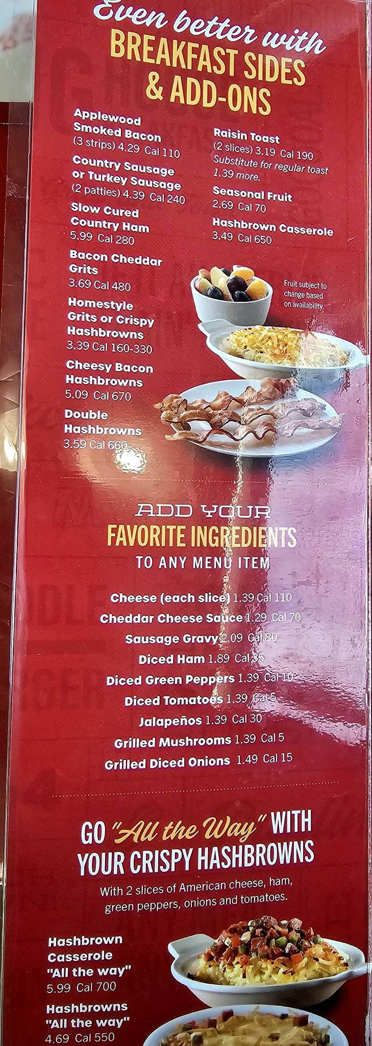 Huddle House меню